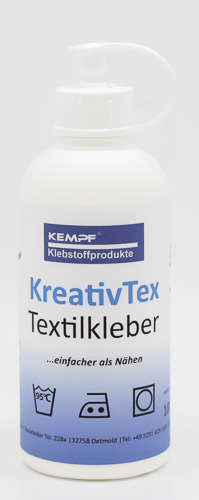 KEMPF KreativTex Textilkleber waschbar bis 95°C - Stoffe-Leder-Planen