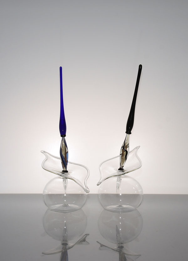 Glasfeder, Glasschreiber "Deluxe" mit ergonomischem Griff
