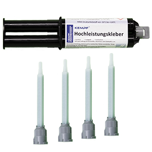 KEMPF-Hochleistungskleber-mit-4-spitzen KEMPF Hochleistungskleber 2-komponentig inkl. 4 Mischdüsen